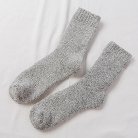 Winter thickening wool socks men's medium gray